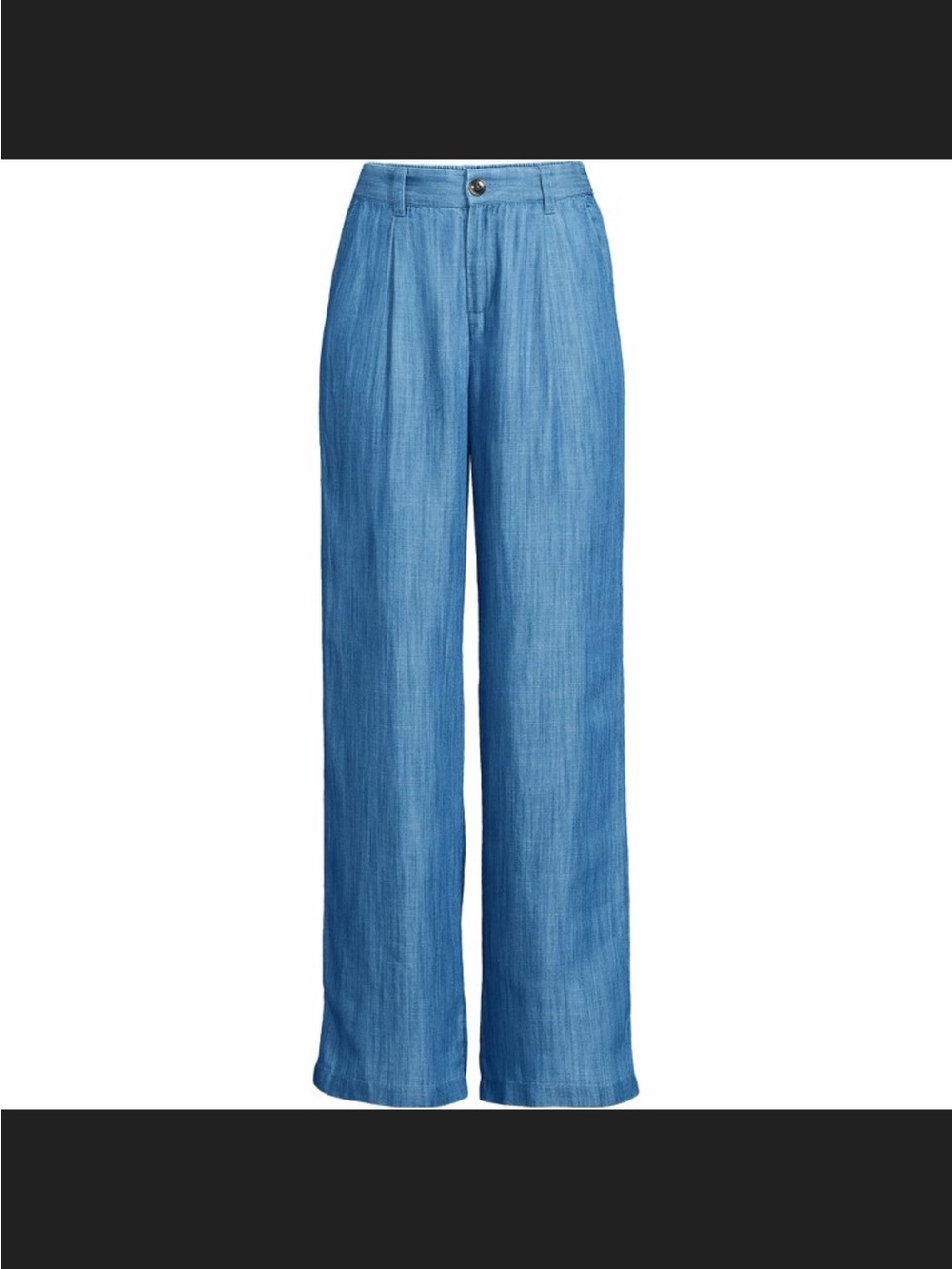 Lands' End Women's Petite High Rise
TENCEL Pleated Wide Leg Pants -
Sz 10